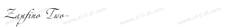 Zapfino Two字体转换